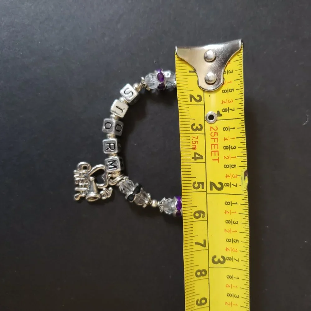 Cheerleader Custom Made Bracelet "STORM" Young Girl - Picture 2 of 7